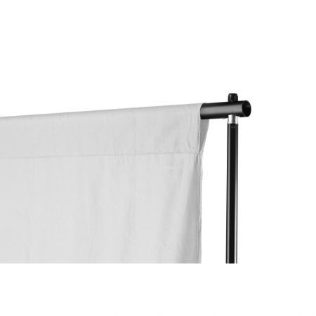 Telescopic Background Support System + White Backdrop 3x5 m