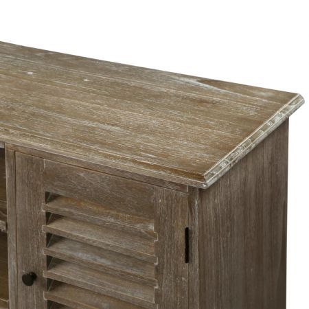 TV Cabinet Solid Mindi Wood 145x35x60 cm