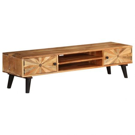 TV Cabinet Solid Mango Wood 145x35x35 cm