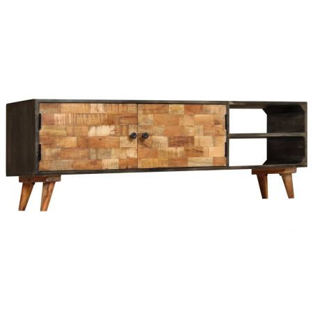 TV Cabinet Solid Mango Wood 140x30x45 cm