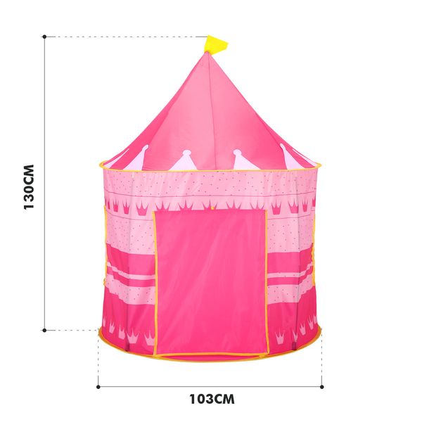 Kids Play Tent Princess Castle for Girls Children Play House Indoor Outdoor Game Pink