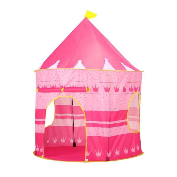 Kids Play Tent Princess Castle for Girls Children Play House Indoor Outdoor Game Pink