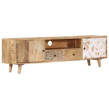 TV Cabinet 140x30x40 cm Solid Mango Wood