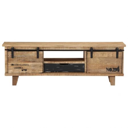 TV Cabinet 120x30x40 cm Solid Mango Wood