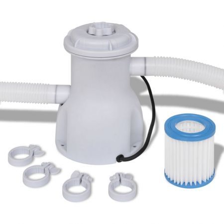 Swimming Pool Round 300 cm with Filter Pump 1135 L / h