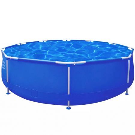 Swimming Pool Steel Frame Round 360 x 76 cm with Ladder