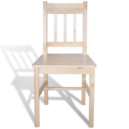 Dining Chairs 6 pcs Pinewood