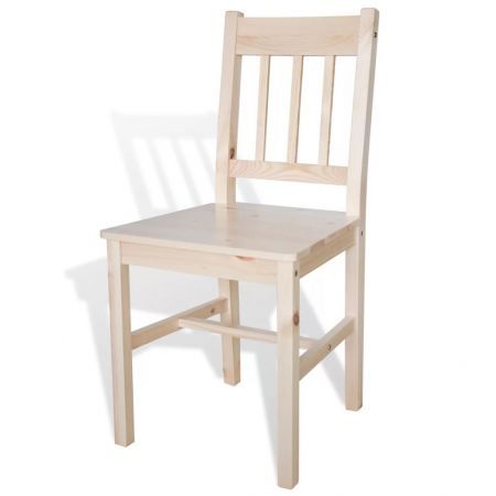 Dining Chairs 6 pcs Pinewood