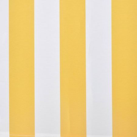 Folding Awning 400 cm Yellow & White