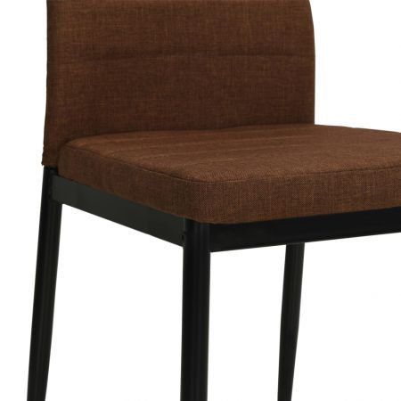 Dining Chairs 6 pcs Brown Fabric