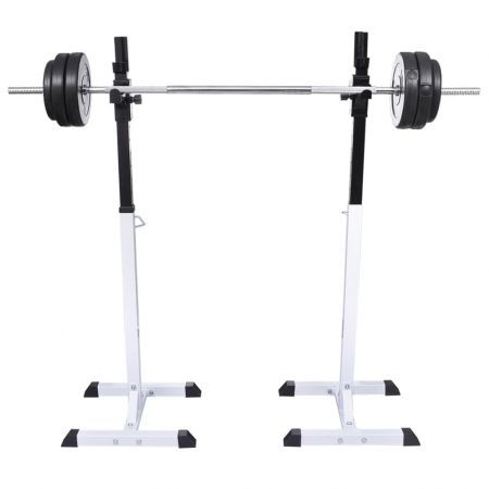 Barbell Squat Rack with Barbell and Dumbbell Set 30.5 kg