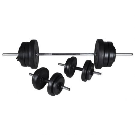 Power Tower with Barbell and Dumbbell Set 60.5 kg