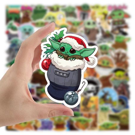 100PCS Yoda Baby Mandolorian The Child stickers for Luggage Computer Skateboard Car Motorcycle