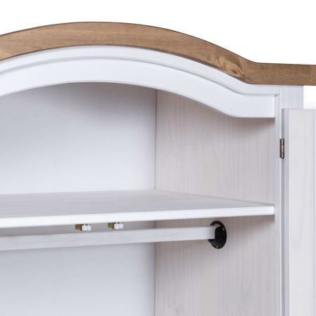 Wardrobe Mexican Pine Corona Range 2 Doors White