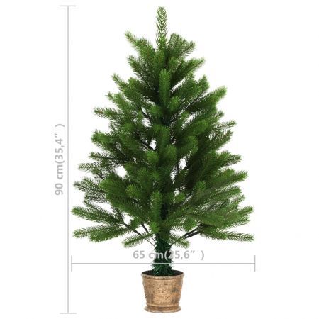 Artificial Christmas Tree Lifelike Needles 90 cm Green