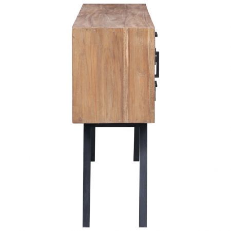 Side Cabinet 140x30x75 cm Solid Teak