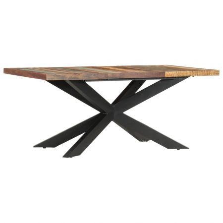 Dining Table 180x90x76 cm Solid Reclaimed Wood