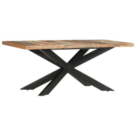 Dining Table 180x90x76 cm Solid Reclaimed Wood