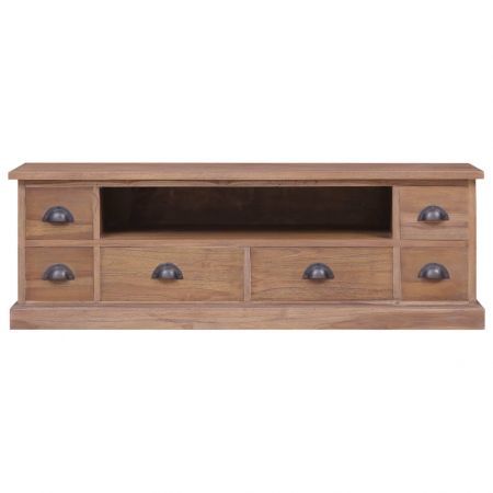 TV Cabinet 120x30x40 cm Solid Teak Wood