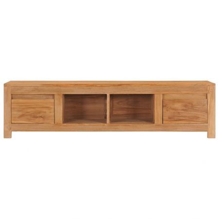 TV Cabinet 135x30x35 cm Solid Teak Wood