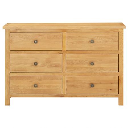 Chest of Drawers 105x33.5x73 cm Solid Oak Wood