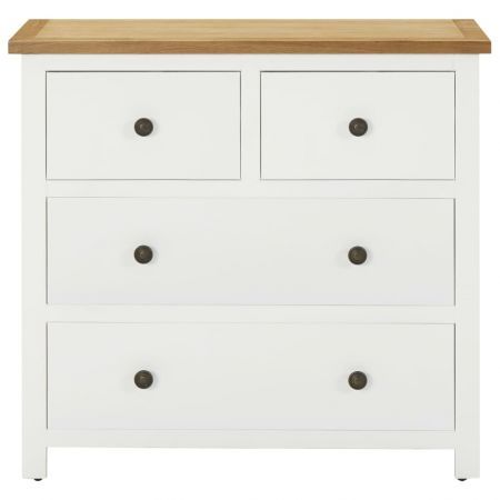 Chest of Drawers 80x35x75 cm Solid Oak Wood