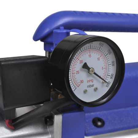 Single Stage Vacuum Pump with 2-Way Manifold Gauge Set