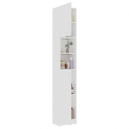 Washing Machine Cabinet Set White Chipboard