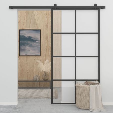 Sliding Door Aluminium and ESG Glass with Hardware 102.5x205cm