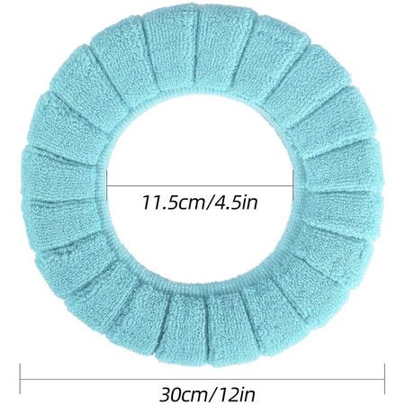 5 Pcs Thicker Bathroom Soft Toilet Seat Cover Pads (5 Random Color)