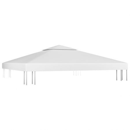 vidaXL 2-Tier Gazebo Top Cover 310 g/cubic metre 3x3 m White