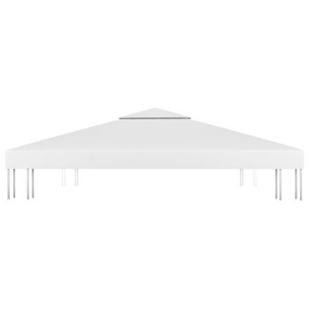 vidaXL 2-Tier Gazebo Top Cover 310 g/cubic metre 3x3 m White