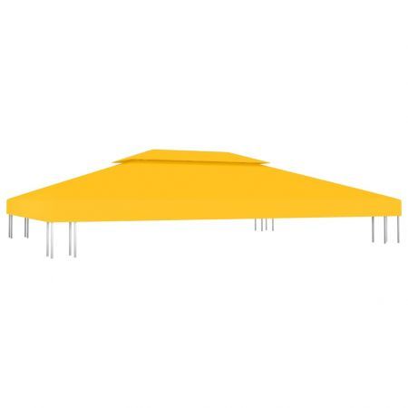 vidaXL 2-Tier Gazebo Top Cover 310 g/cubic metre 4x3 m Yellow