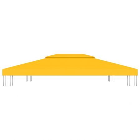 vidaXL 2-Tier Gazebo Top Cover 310 g/cubic metre 4x3 m Yellow