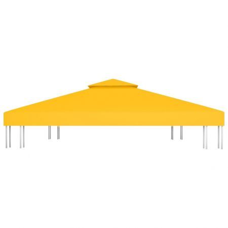 vidaXL 2-Tier Gazebo Top Cover 310 g/cubic metre 4x3 m Yellow