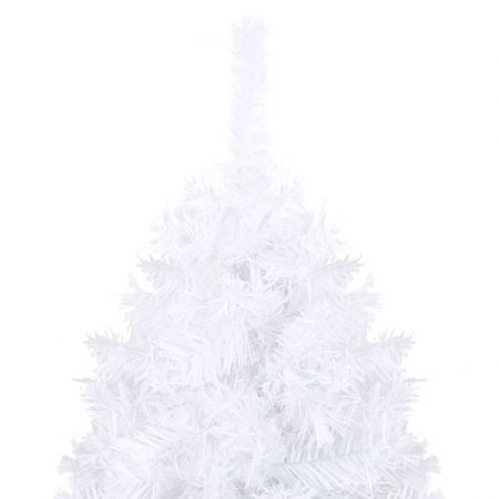 Artificial Christmas Tree with Thick Branches White 150 cm PVC