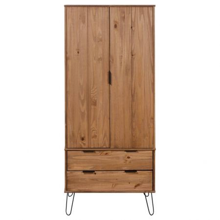 Wardrobe New York Range Light Wood Solid Pine Wood