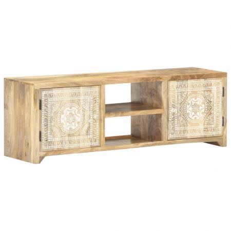 TV Cabinet 120x30x40 cm Solid Mango Wood