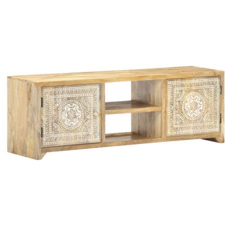 TV Cabinet 120x30x40 cm Solid Mango Wood