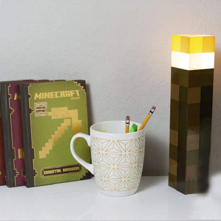 Minecraft Brownstone Torch Lamp | 11.5 Inch LED Night Light