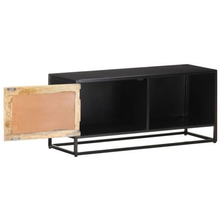 TV Cabinet 90x30x40 cm Rough Mango Wood