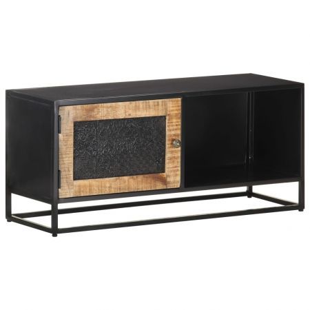 TV Cabinet 90x30x40 cm Rough Mango Wood