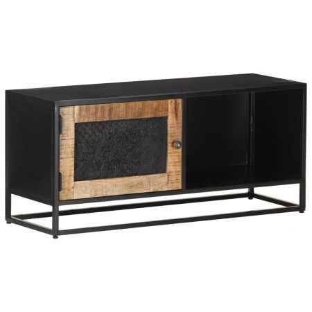 TV Cabinet 90x30x40 cm Rough Mango Wood