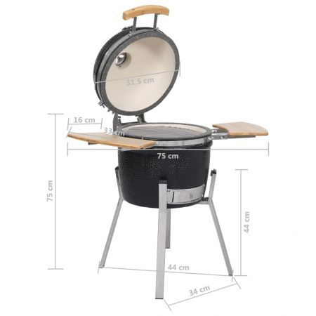 Kamado Barbecue Grill Smoker Ceramic 76 cm