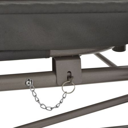 45073  Outdoor Convertible Swing Bench with Canopy Anthracite 220x160x240 cm Steel