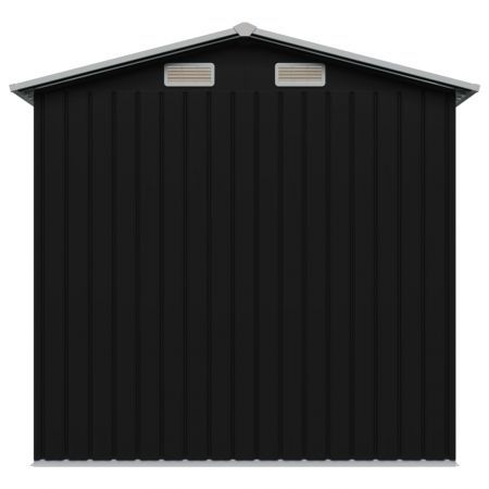 Garden Storage Shed Anthracite Steel 204x132x186 cm