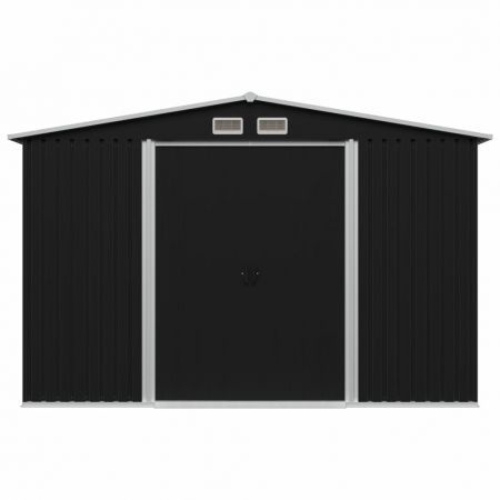 Garden Storage Shed Anthracite Steel 257x205x178 cm