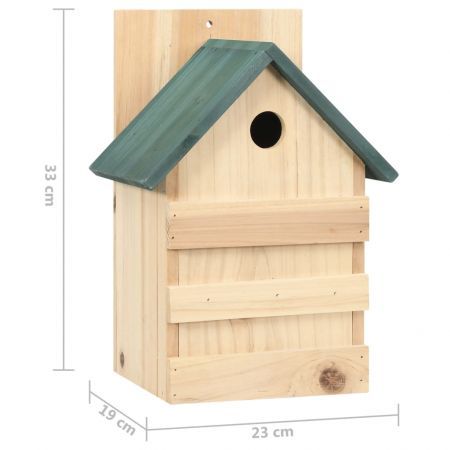 Bird Houses 4 pcs 23x19x33 cm Firwood