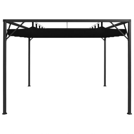 Garden Gazebo with Retractable Roof Canopy 3x3 m Anthracite