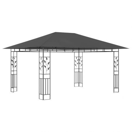 vidaXL Gazebo with Mosquito Net 4x3x2.73 m Anthracite 180 g/cubic metre